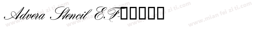 Advera Stencil EF字体转换